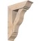 Ekena Millwork Funston Traditional Smooth Bracket w/ Offset Brace, Douglas Fir, 7 1/2"W x 24"D x 32"H BKT0806X24X32FST01SDF - alternate 1